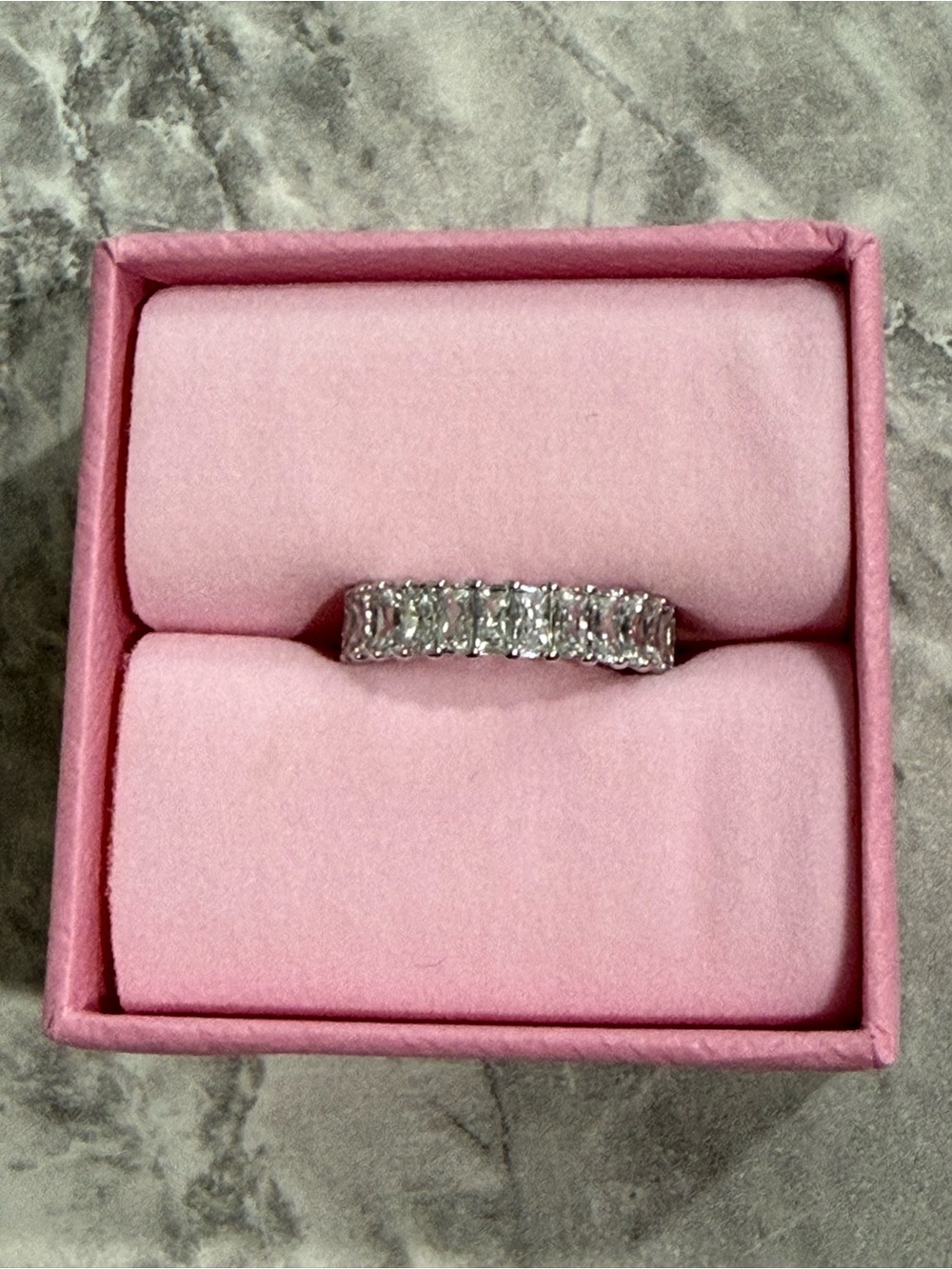 Swarovski Silver Crystal Eternity Band